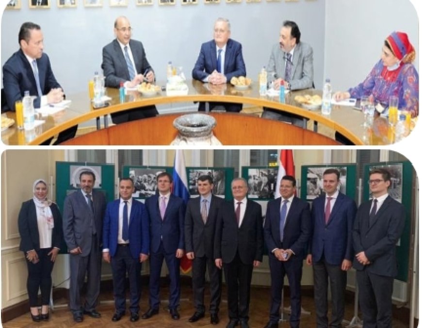 قبل مغادرته مصر السفير الروسي يوجه رسالة شكر لـ "شريف جاد" تقديراً لجهوده في دعم العلاقات الثنائية