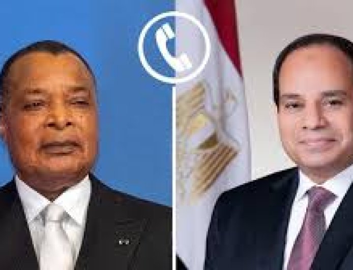الرئيس السيسى ورئيس الكونغو: ضرورة تسوية أى نزاعات فى أفريقيا عبر الوسائل السلمية