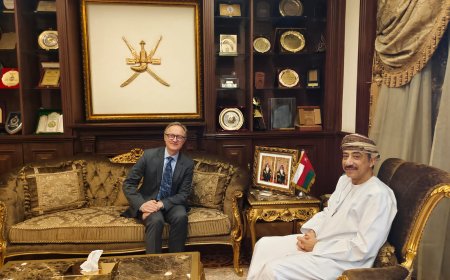 .السفير عبد الله الرحبي يستقبل سفير لاتفيا بالقاهرة