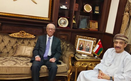 السفير عبد الله الرحبي يستقبل سفير اليابان بالقاهرة