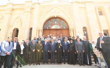 محافظ الدقهلية ومدير أمن الدقهلية يقدمان التهنئة للأخوة الاقباط بمناسبة عيد القيامة المجيد