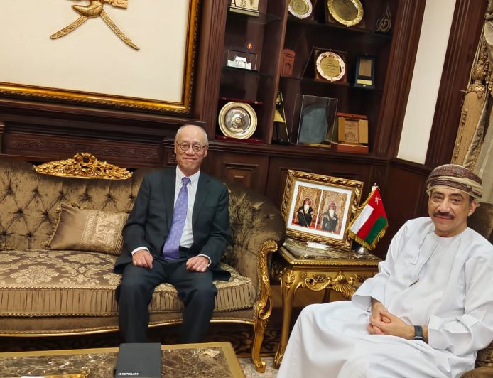 السفير عبد الله الرحبي يستقبل سفير اليابان بالقاهرة