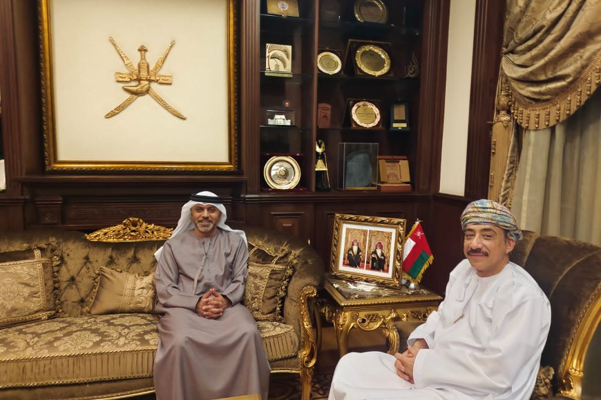 السفير عبد الله الرحبي يستقبل سفير الإمارات بالقاهرة