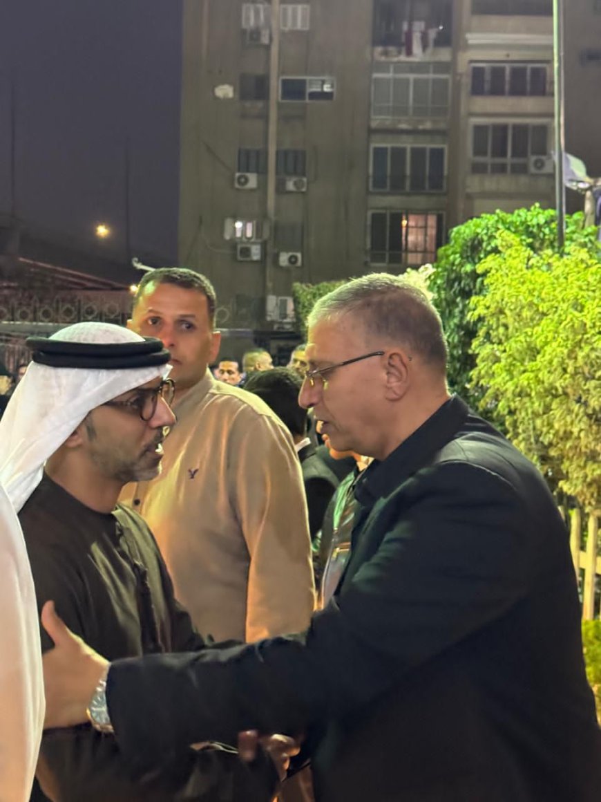 سفير الإمارات يقدم واجب العزاء في المهندس المصري المتوفي في حبشان
