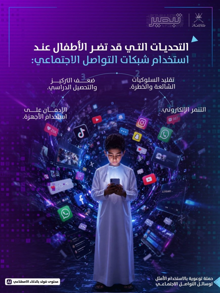 سلطنة عُمان تبتكر مبادرة لتعزيز الاستخدام الأمثل لوسائل التواصل الاجتماعي