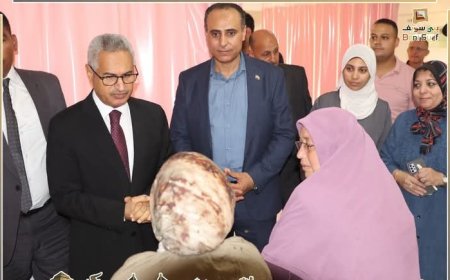 محافظ بني سويف ومدير الأمن يتابعان حادث اليوم 